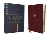 NIV Thompson Chain-Reference Bible Handy Size Leathersoft Burgundy Thumb Indexed Red Letter Comfort Print