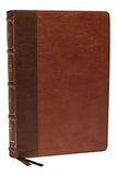 KJV Large Print Verse-by-Verse Reference Bible Maclaren Series Leathersoft Brown Comfort Print: Holy Bible King James Version