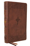 NABRE New American Bible Revised Edition Catholic Bible Large Print Edition Leathersoft Brown Thumb Indexed Comfort Print: Holy Bible