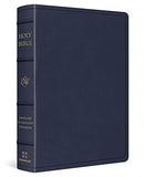 ESV Heirloom Single Column Personal Size Bible (Goatskin Blue)
