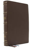 KJV Large Print Verse-by-Verse Reference Bible Maclaren Series Genuine Leather Brown Thumb Indexed Comfort Print: Holy Bible King James Version