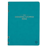 The Spiritual Growth Bible Study Bible NLT New Living Translation Holy Bible Faux Leather Dark Teal