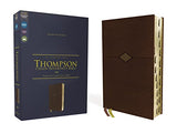 NIV Thompson Chain-Reference Bible Leathersoft Brown Red Letter Thumb Indexed Comfort Print