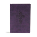 KJV Rainbow Study Bible Purple LeatherTouch Black Letter Pure Cambridge Text Color Coded Bible Study Helps Reading Plans Full-Color Maps Easy to Read Bible MCM Type