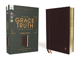 NASB The Grace and Truth Study Bible Large Print Leathersoft Maroon Red Letter 1995 Text Comfort Print