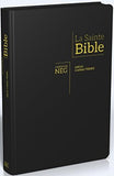 French Bible Lg Prnt NEG Indexed Black Vinyl-Bible française Gros Caractères NEG Vinyle Noir Indexé