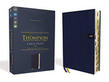NIV Thompson Chain-Reference Bible Large Print Leathersoft Navy Thumb Indexed Red Letter Comfort Print