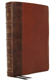 NKJV Large Print Verse-by-Verse Reference Bible Maclaren Series Leathersoft Brown Comfort Print: Holy Bible New King James Version