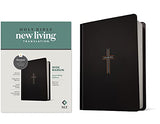 NLT Wide Margin Bible Filament Enabled Edition (Red Letter Hardcover LeatherLike Black Cross)