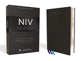 NIV Thinline Large Print Bible Premier Collection premium goatskin leather