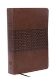KJV Study Bible Large Print Leathersoft Brown Red Letter: Second Edition