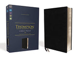 NIV Thompson Chain-Reference Bible Large Print European Bonded Leather Black Red Letter Comfort Print