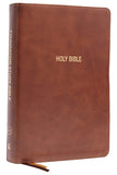 KJV Foundation Study Bible Large Print Leathersoft Brown Red Letter Thumb Indexed Comfort Print: Holy Bible King James Version