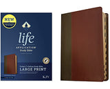 KJV Life Application Study Bible Third Edition Large Print (Red Letter LeatherLike Brown/Mahogany Indexed)