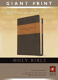 Holy Bible Giant Print NLT TuTone (Red Letter LeatherLike Brown/Tan)