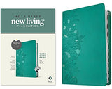 NLT Super Giant Print Bible Filament Enabled Edition (Red Letter LeatherLike Peony Rich Teal Indexed)