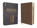 NASB Thompson Chain-Reference Bible Leathersoft Brown Red Letter 1977 Text Thumb Indexed
