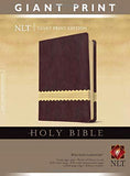 Holy Bible Giant Print NLT TuTone (Red Letter LeatherLike Wine/Gold)