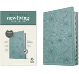 NLT Thinline Reference Bible Filament Enabled Edition (Red Letter LeatherLike Floral Leaf Teal Indexed)