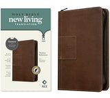 NLT Thinline Reference Zipper Bible Filament Enabled Edition (LeatherLike Atlas Rustic Brown Indexed)