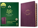 NLT Life Application Study Bible Third Edition (Red Letter LeatherLike Purple Indexed)