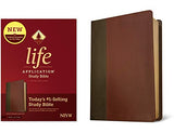 NIV Life Application Study Bible Third Edition (Red Letter LeatherLike Brown/Mahogany)