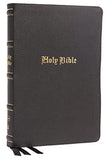 KJV Thinline Bible Large Print Genuine Leather Black Red Letter Thumb Indexed Comfort Print: Holy Bible King James Version