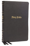 KJV Thinline Bible Large Print Genuine Leather Black Red Letter Comfort Print: Holy Bible King James Version