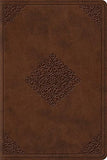 ESV Study Bible Personal Size (TruTone Saddle Ornament Design)