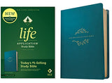 NLT Life Application Study Bible Third Edition (Red Letter LeatherLike Teal Blue)
