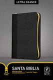 NTV Santa Biblia Edicion ziper letra grande con referencias LeatherLike