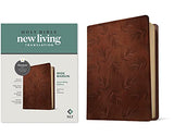NLT Wide Margin Bible Filament Enabled Edition (Red Letter LeatherLike Dark Brown Palm)