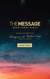 The Message Large Print Devotional Bible