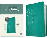 NLT Super Giant Print Bible Filament Enabled Edition (Red Letter LeatherLike Peony Rich Teal)