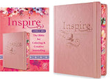 Tyndale NLT Inspire Catholic Bible (Hardcover Rose Gold): Catholic Coloring Bible–Over 450 Illustrations to Color and Creative Journaling Bible Space Religious Gifts That Inspire Connection with God