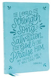 NKJV Thinline Bible Verse Art Cover Collection Leathersoft Teal Red Letter Thumb Indexed Comfort Print: Holy Bible New King James Version