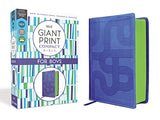 NIrV Giant Print Compact Bible for Boys Leathersoft Blue Comfort Print