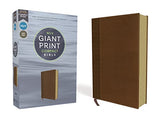 NIrV Giant Print Compact Bible Leathersoft Brown Comfort Print