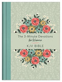 The 3-Minute Devotions for Women KJV Bible [Mint Bouquet]