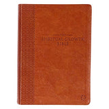 The Spiritual Growth Bible Study Bible NLT New Living Translation Holy Bible Faux Leather Saddle Tan