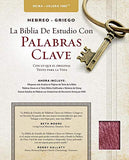 The Hebrew-Greek Key Word Study Bible Spanish Edition: Reina-Valera 1960 Edition Bonded Burgundy