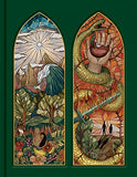 CSB Notetaking Bible Stained Glass Edition Emerald Cloth-Over-Board