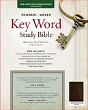 The Hebrew-Greek Key Word Study Bible: NASB-77 Edition Brown Genuine Goatskin