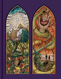 CSB Notetaking Bible Stained Glass Edition Amethyst Cloth-Over-Board